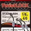 Owner Twistlock 3X Weighted Hooks