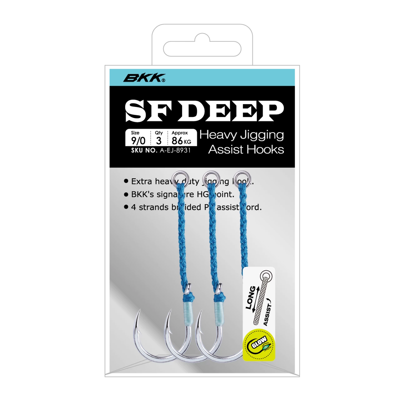 BKK SF Deep-HG Long Heavy Jigging Assist Hooks